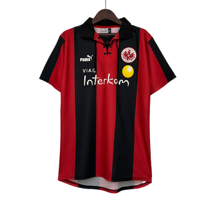 Camisa Retrô Eintratch Frankfurt 1999/00 Vermelho e Preto