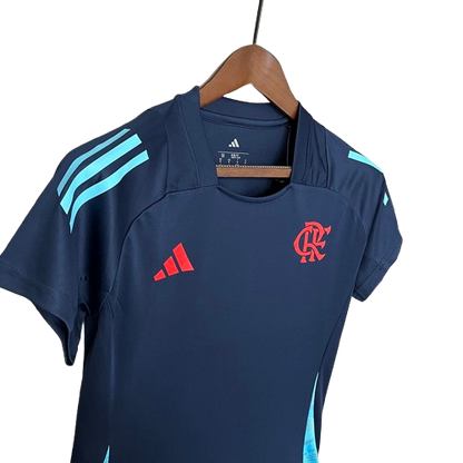 Camisa Flamengo Treino Azul Escuro 25/26 - Versão Feminina
