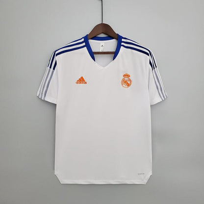 Camisa Real Madrid Treino 2021/22 Retrô - Branca