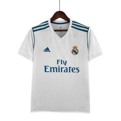 Camisa Retrô Real Madrid I Home 2017/18 Masculino Branca