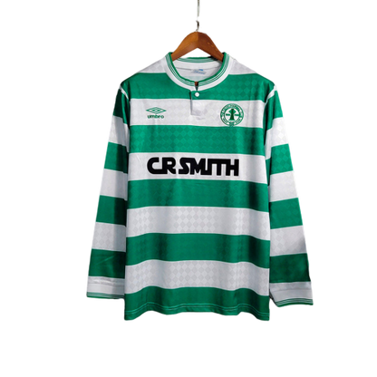 Camisa Retrô Celtics Home 1987/88 (Manga longa) Branco/Verde