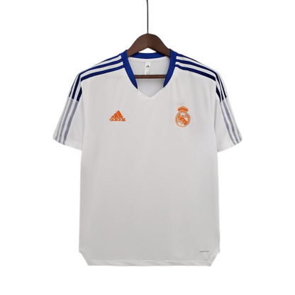 Camisa Real Madrid Treino 2021/22 Retrô - Branca