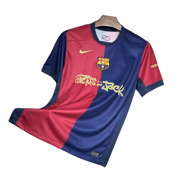 Camisa Barcelona Home x Travis Scott 24/25 - Torcedor Masculina