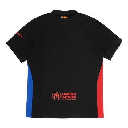Camisa Barcelona Away x Travis Scott All Black 24/25 - Torcedor Masculina