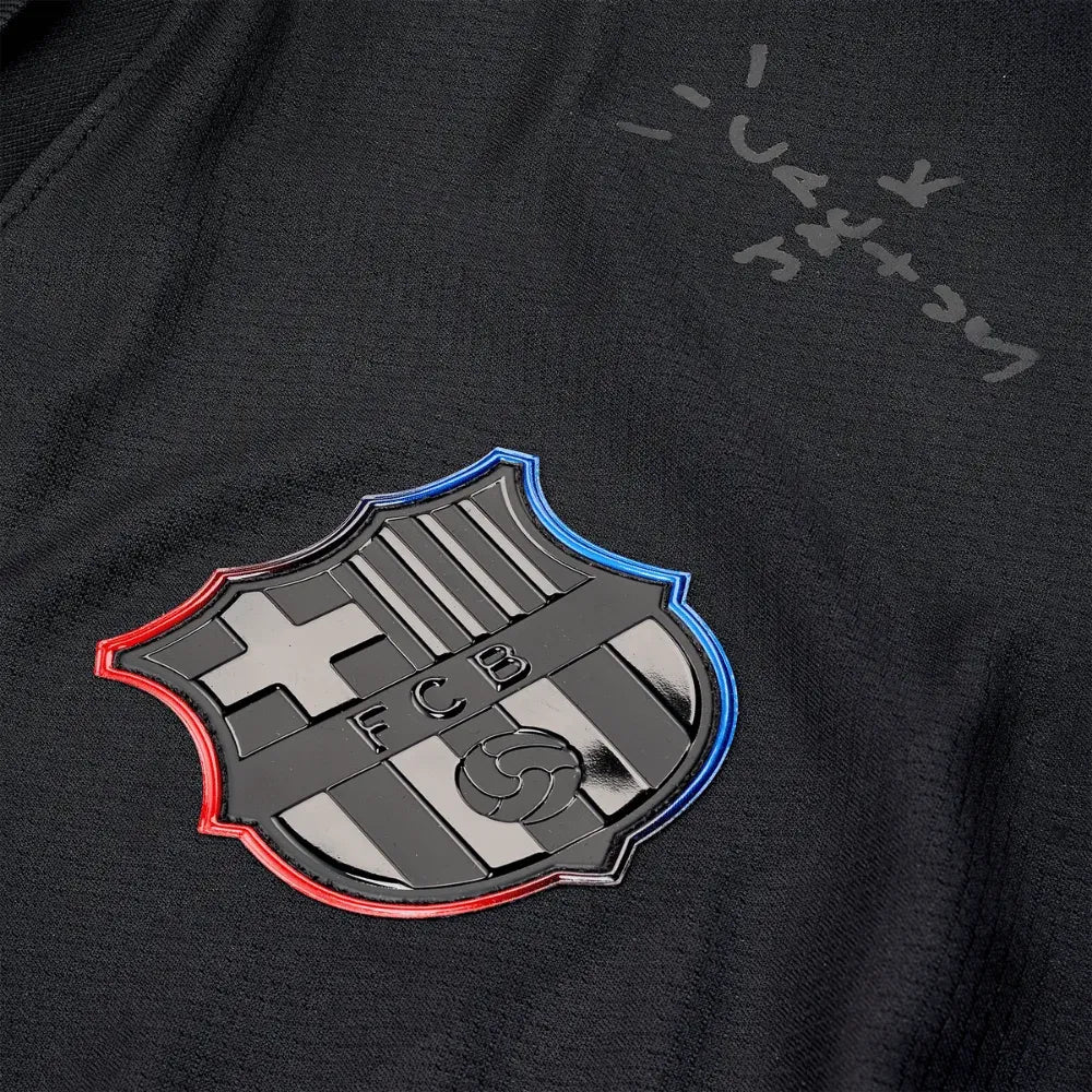 Camisa Barcelona Away x Travis Scott All Black 24/25 - Torcedor Masculina