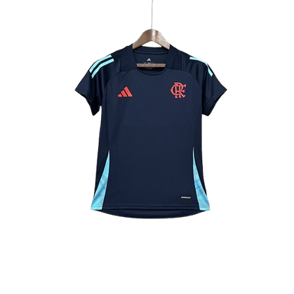 Camisa Flamengo Treino Azul Escuro 25/26 - Versão Feminina