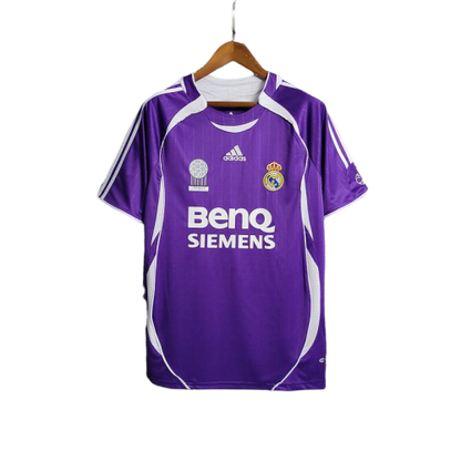 Camisa Real Madrid Away 2006/07 Retrô - Roxa