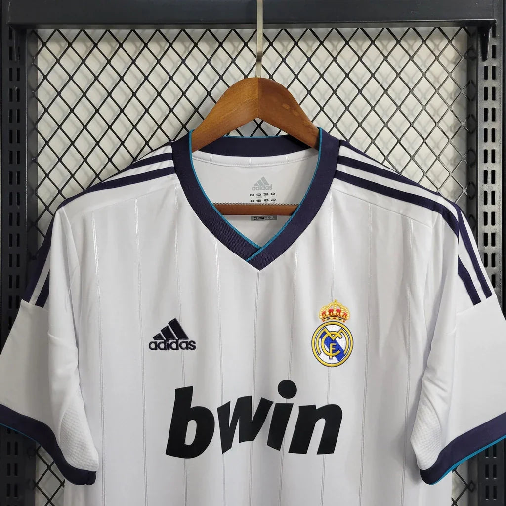 Camisa Retrô Real Madrid I Home 2012/13 Masculino Branco