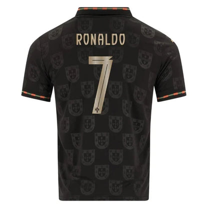 Camisa Portugal Black Panther Copa 2026 - #7 Ronaldo - Torcedor