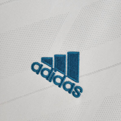 Camisa Retrô Real Madrid I Home 2017/18 Masculino Branca