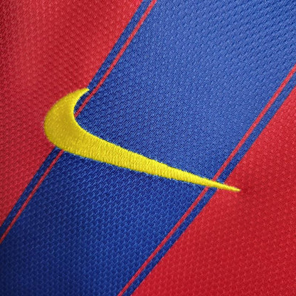 Camisa Retrô Barcelona Home 09/10 Torcedor Masculina - Azul e Grená