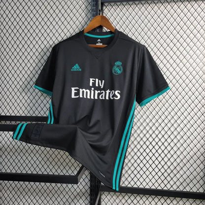 Camisa Retrô Real Madrid 2017/18 II Torcedor Preto