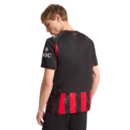 Camisa AC Milan Home 25/26 - Torcedor Masculino - Vermelho e Preto