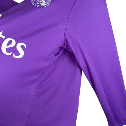 Camisa Retrô Real Madrid II Away 2016/17 Masculino Roxo
