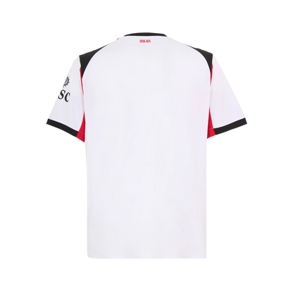 Camisa AC Milan Away 25/26 - Torcedor Masculino - Branco e Preto