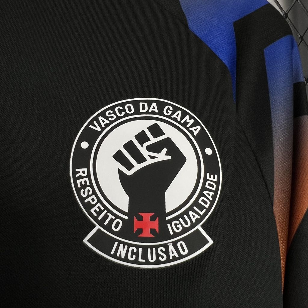 Camisa Vasco Pré-Jogo Preta 24/25 - Torcedor Masculina