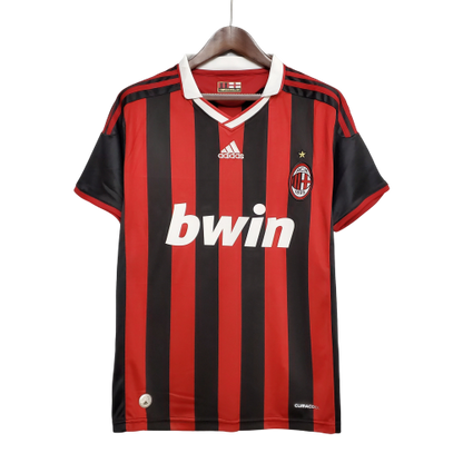 Camisa Retrô Milan I 2009/10 Vermelho e Preto