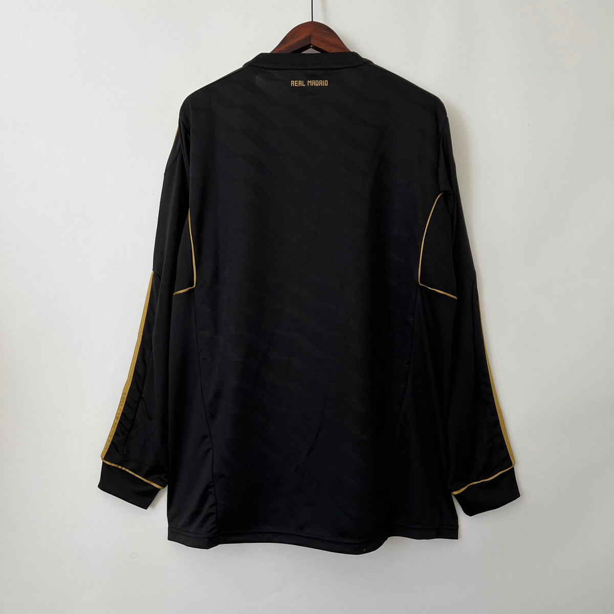 Camisa II Real Madrid I 11/12 - Retrô Manga Longa- Preto