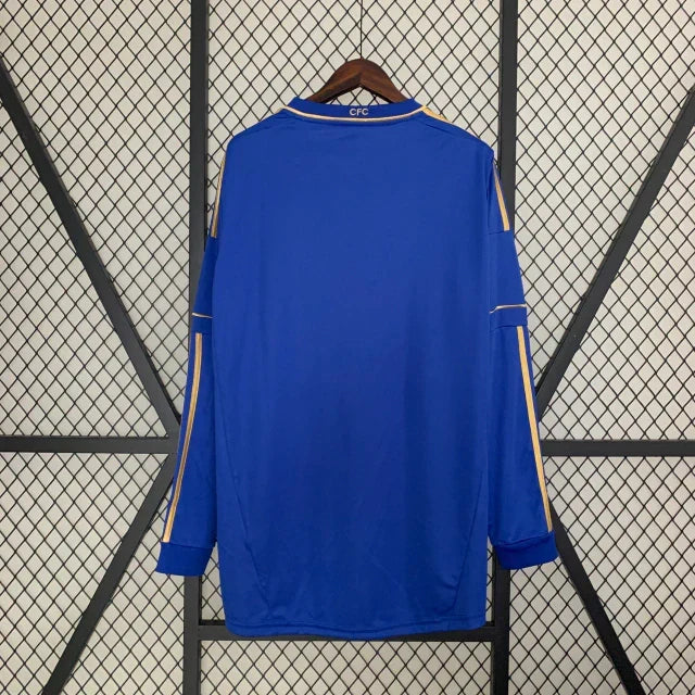 Camisa Retrô Chelsea Manga Longa - 12/13 Azul