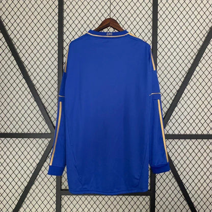 Camisa Retrô Chelsea Manga Longa - 12/13 Azul