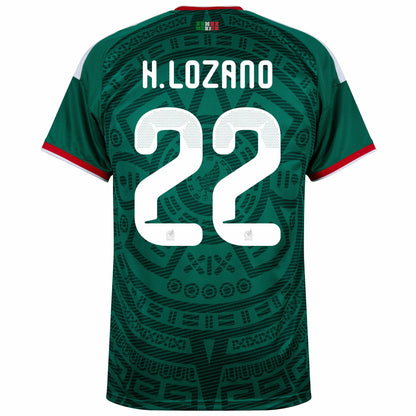Camisa México Home Copa 2026 - #22 H. Lozano - Versão Torcedor