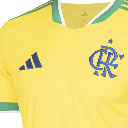 Camisa Flamengo 2026/27 Verde Amarela Copa do Mundo - Torcedor