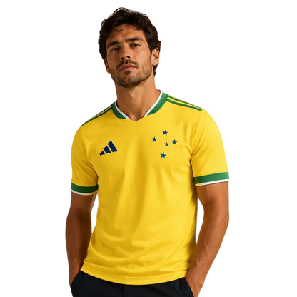 Camisa Cruzeiro 2026/27 Verde Amarela Copa do Mundo - Torcedor