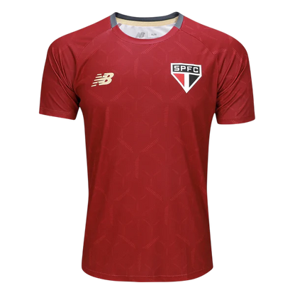 Camisa São Paulo Treino Vermelha 25/26 - Torcedor Masculina Lançamento