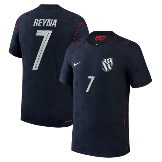 Camisa EUA Away Copa 2026 - #7 Reyna - Torcedor