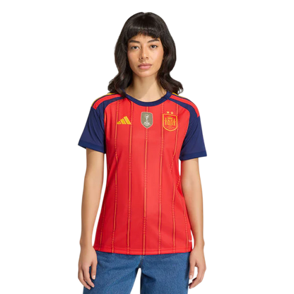Camisa Espanha 2026/27 I Home Torcedor - Edição Campeões do Mundo - Feminina