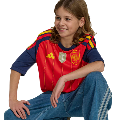 Kit Infantil Espanha 2026/27 I Home Torcedor - Edição Campeões do Mundo