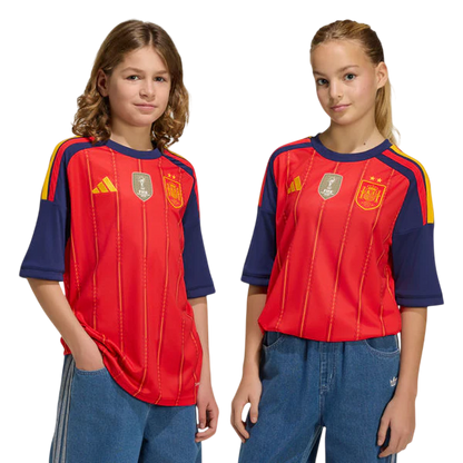 Kit Infantil Espanha 2026/27 I Home Torcedor - Edição Campeões do Mundo