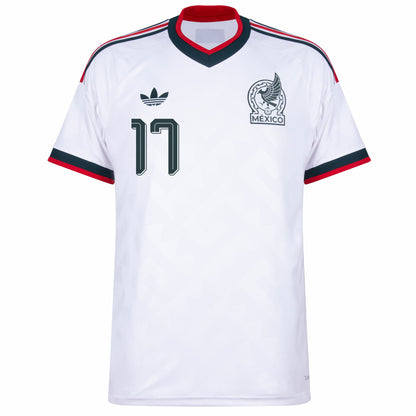 Camisa México Away Copa 2026 - #17 Pineda - Versão Torcedor