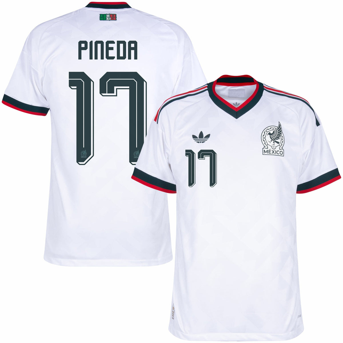 Camisa México Away Copa 2026 - #17 Pineda - Versão Torcedor