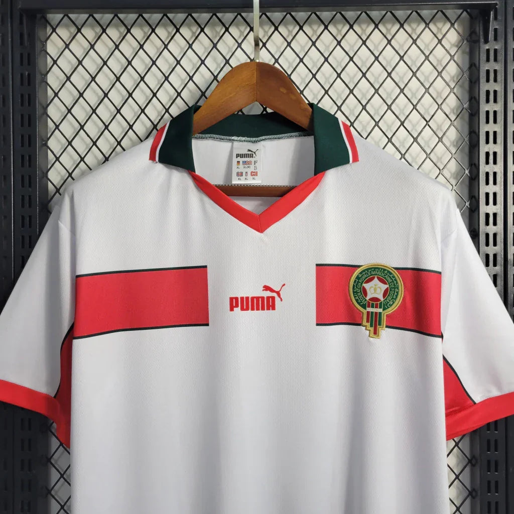 Camisa Retrô Seleção Marrocos II 1998/99 Branco