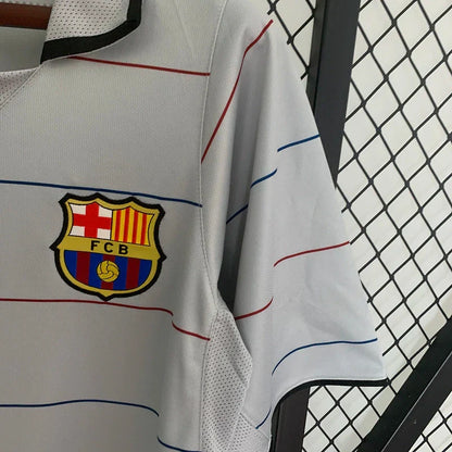 Camisa Retrô Barcelona 2003/04 Masculino Cinza