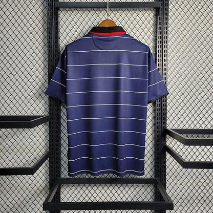 Camisa Retrô Manchester United Away Azul 1999/00 Masculino Azul