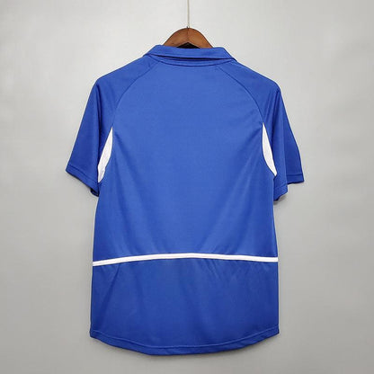 Camisa Retrô Brasil II Away 2002/03 Masculino Azul