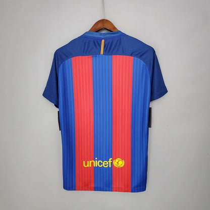 Camisa Retrô Barcelona I Home 2016/17 Masculino Azul Grená