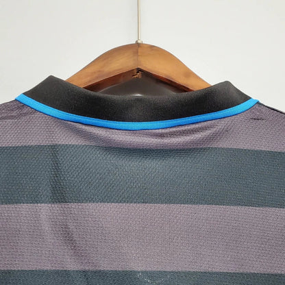 Camisa Retrô Inter de Milão II Away 1997/98 Masculina Preto e Cinza