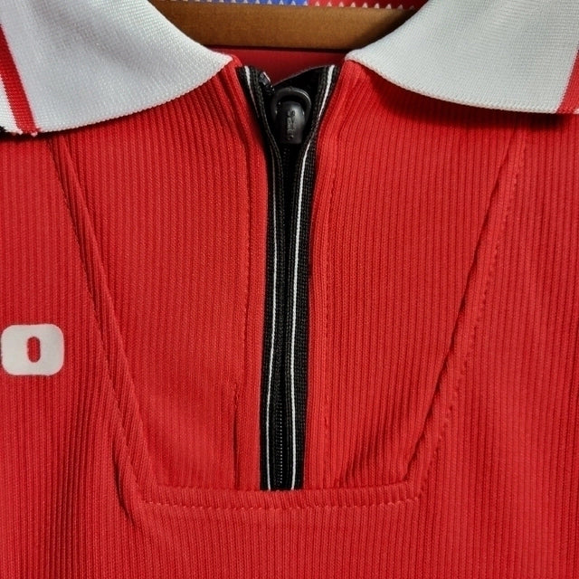 Camisa Manchester United Retrô Manga Longa 1998/99 Vermelha