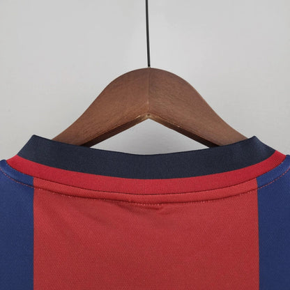 Camisa Retrô Barcelona Home 1998/99 Masculino - Azul e Grená