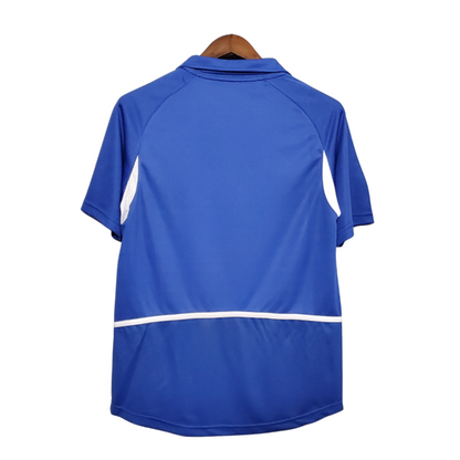 Camisa Retrô 2002 Seleção Brasileira II Masculina - Azul