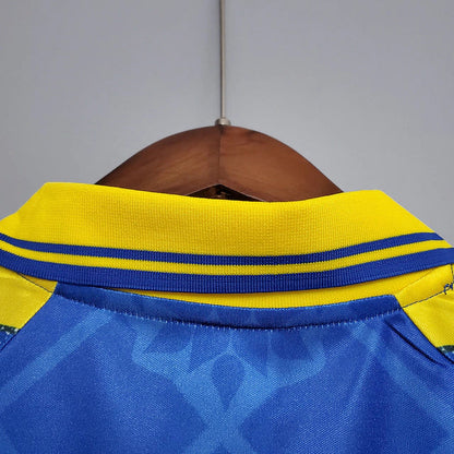 Camisa Retrô Parma 1995/97 Masculino Azul e Amarelo