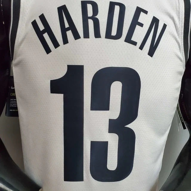 Camisa Regata Brooklyn Nets Branca e Preta - Masculina