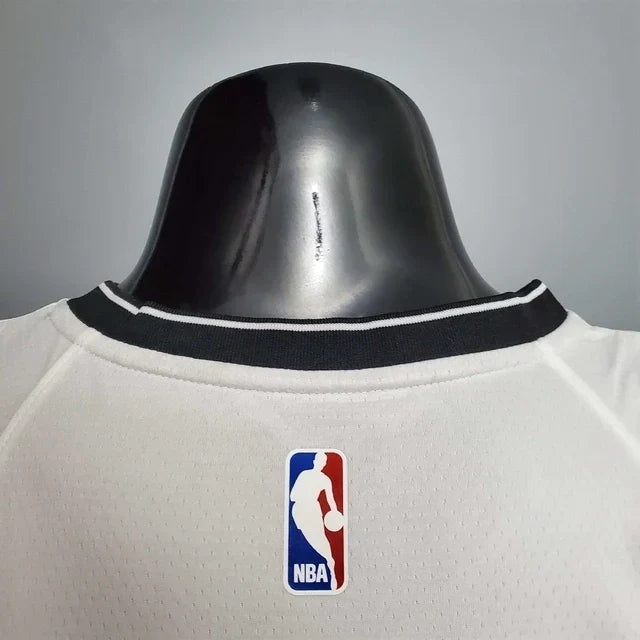 Camisa Regata Brooklyn Nets Branca e Preta - Masculina