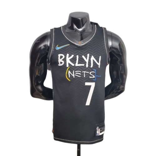 Camisa Regata Brooklyn Nets Preta City Edition - Masculina