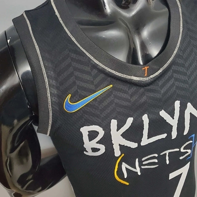 Camisa Regata Brooklyn Nets Preta City Edition - Masculina