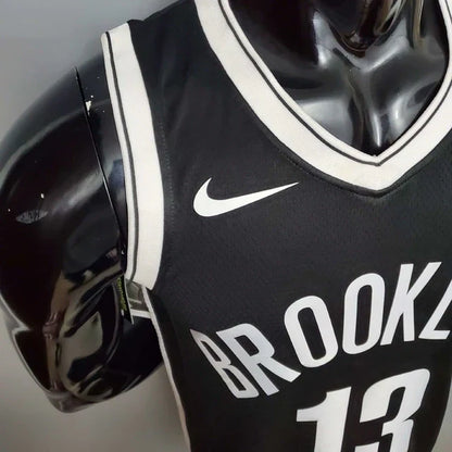 Camisa Regata Brooklyn Nets Preta e Branca - Masculina