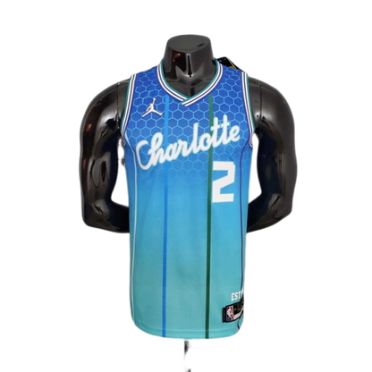Camisa Regata Charlotte Hornets Azul Clara - Masculina